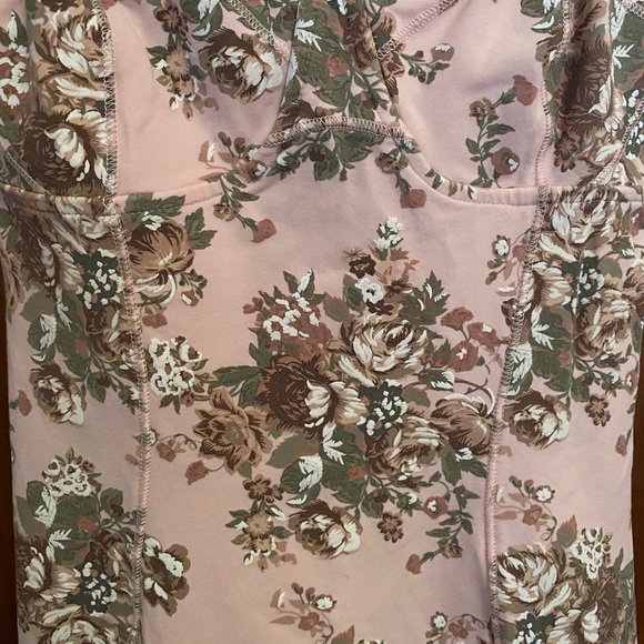 Aritzia Talula Pink Floral Bustier Cami Top - Picture 3 of 3